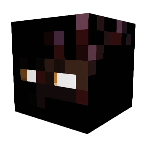 Snakes2k Minecraft avatar head, 3D render