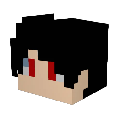 SnakesAreSilent Minecraft avatar head, 3D render