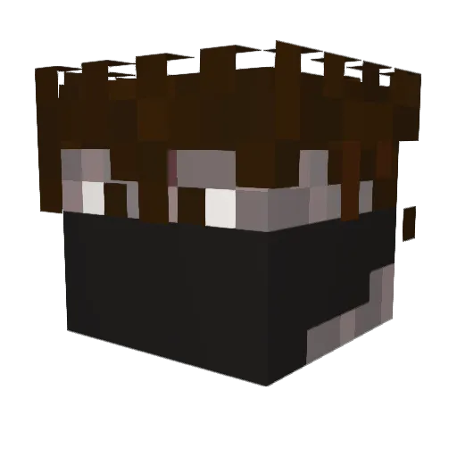 SnakevenomIsMe Minecraft avatar head, 3D render