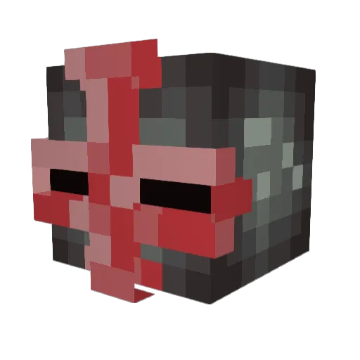 SnakeyFox Minecraft avatar head, 3D render