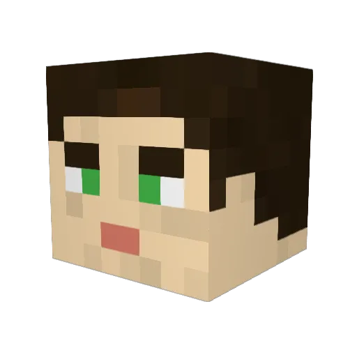 SnakeyJake1 Minecraft avatar head, 3D render