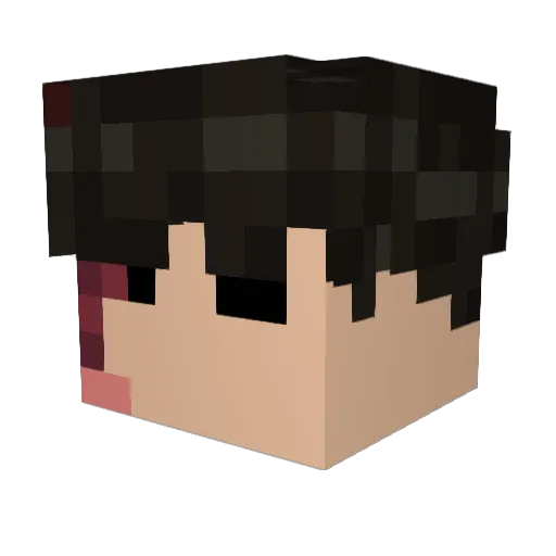 SnakiestBloom70 Minecraft avatar head, 3D render