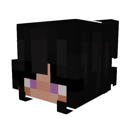 Snaklet Minecraft avatar head, 3D render