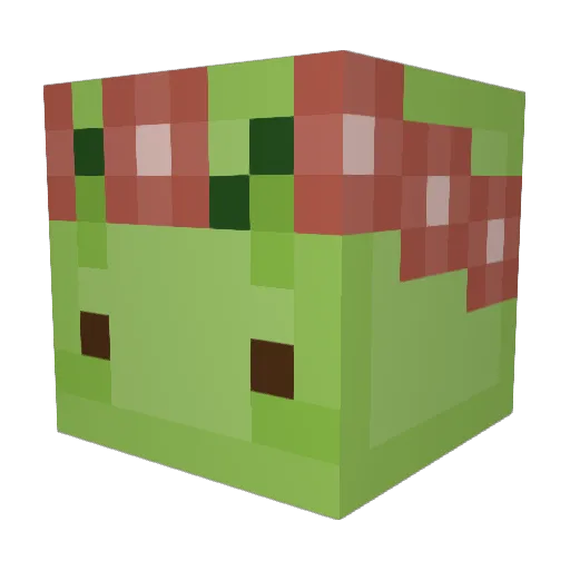Snaleub_ Minecraft avatar head, 3D render