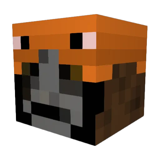 SnapTBK Minecraft avatar head, 3D render