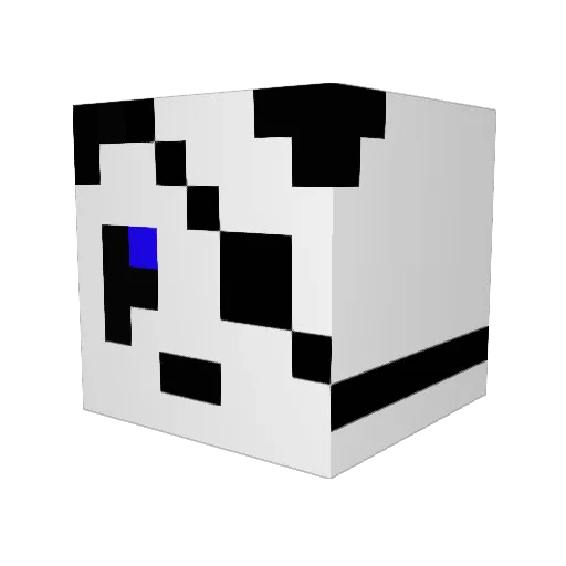 Snapcraft Minecraft avatar head, 3D render