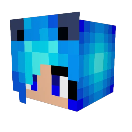 Snapdragonmine Minecraft avatar head, 3D render