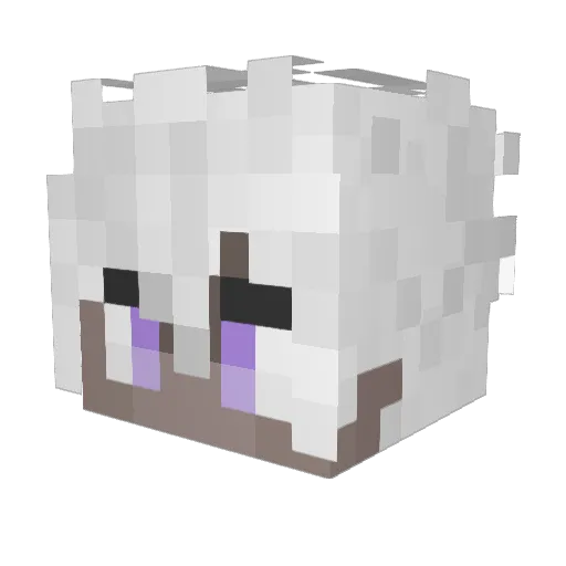 Snape_Always Minecraft avatar head, 3D render