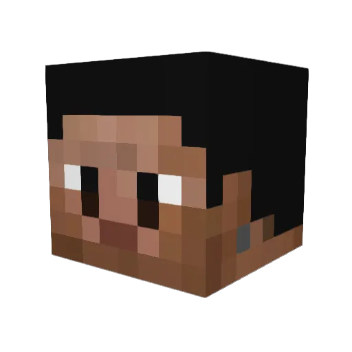Snapjaws Minecraft avatar head, 3D render