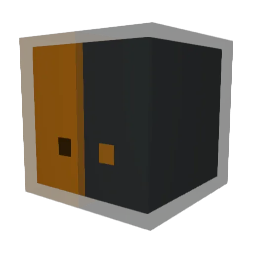 Snapp1_ Minecraft avatar head, 3D render