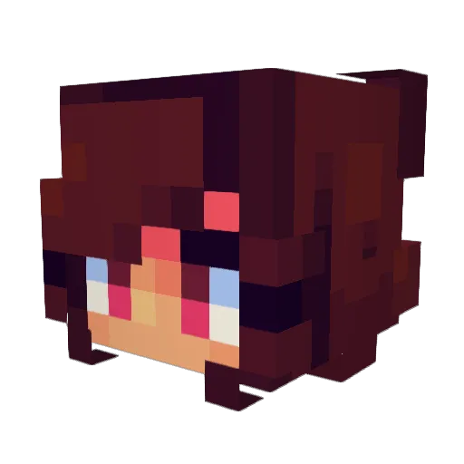 SnappLiminal Minecraft avatar head, 3D render