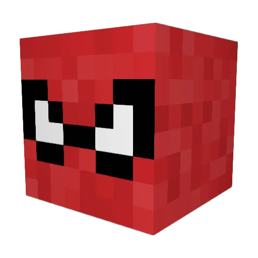 Snapperino Minecraft avatar head, 3D render