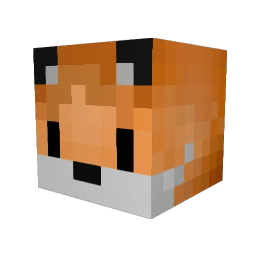 SnappleK Minecraft avatar head, 3D render