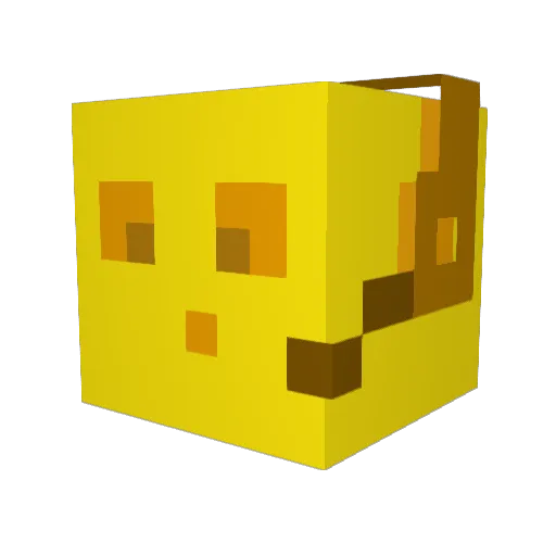 SnappleStick Minecraft avatar head, 3D render