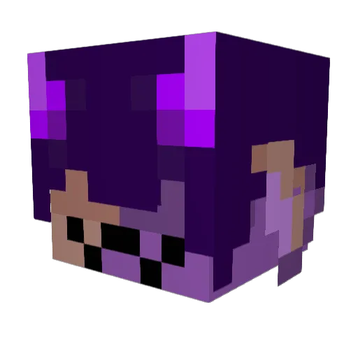SnappyIsMothy Minecraft avatar head, 3D render