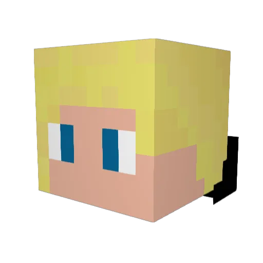 SnareKid Minecraft avatar head, 3D render