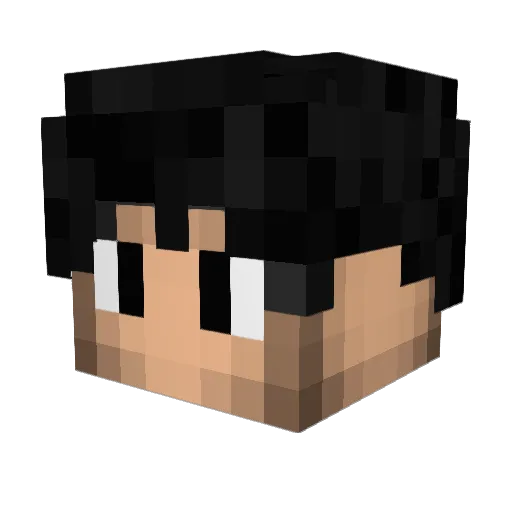 Snarky774 Minecraft avatar head, 3D render