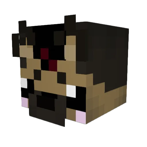 SnarkyOak Minecraft avatar head, 3D render
