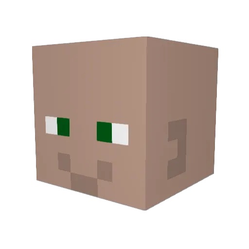 Snarky_Pants Minecraft avatar head, 3D render