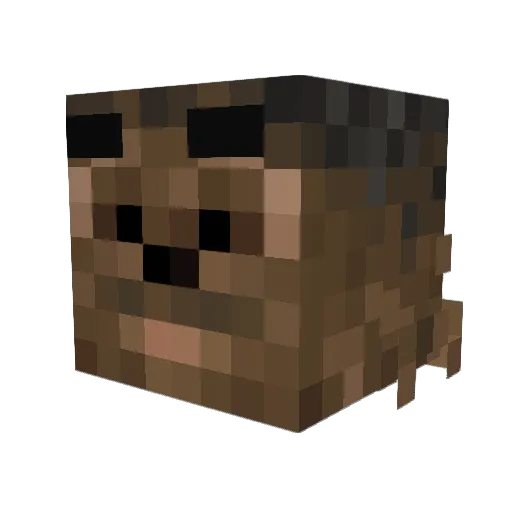 Snarlin Minecraft avatar head, 3D render