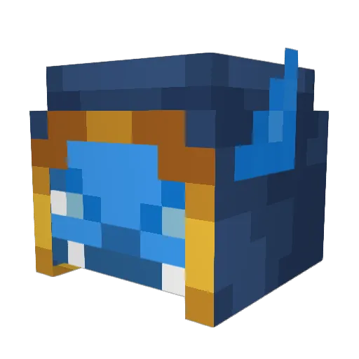 SnarlingBulb Minecraft avatar head, 3D render