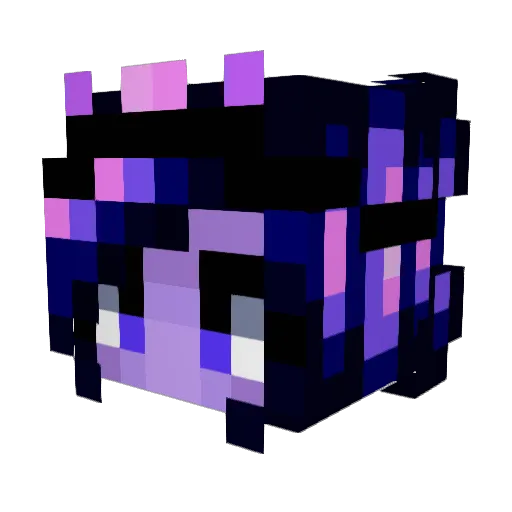Snarpii Minecraft avatar head, 3D render