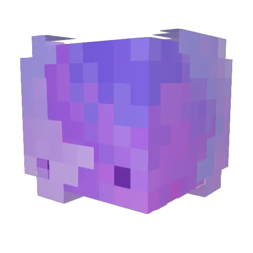Snarple Minecraft avatar head, 3D render