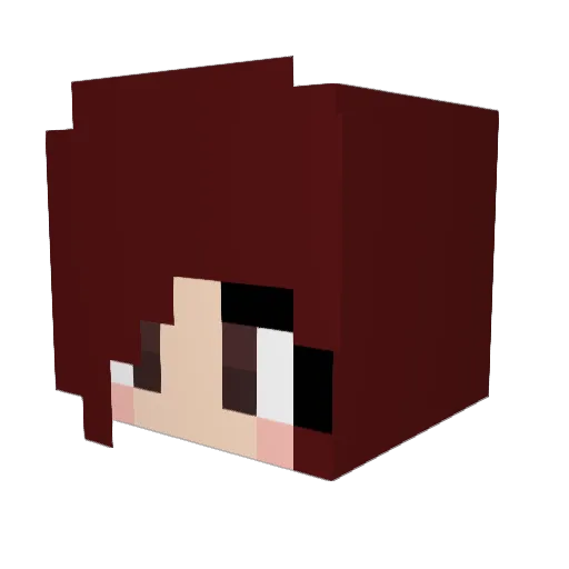 SnaterinVaimo Minecraft avatar head, 3D render
