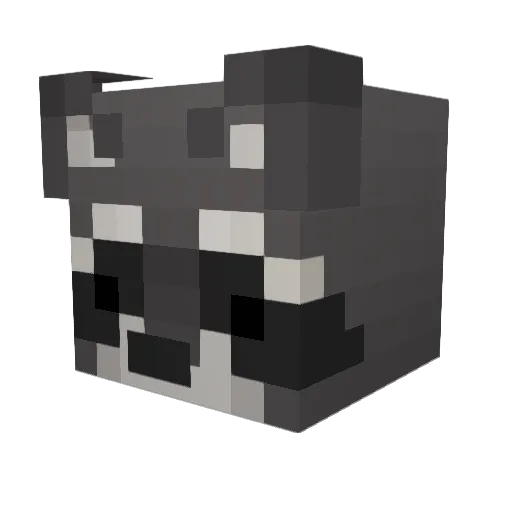 Snavleren Minecraft avatar head, 3D render