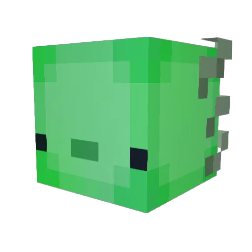 Snaxolotl88 Minecraft avatar head, 3D render