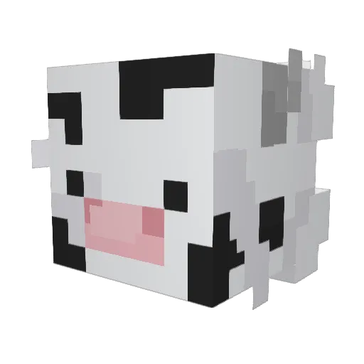 Snaxzs Minecraft avatar head, 3D render