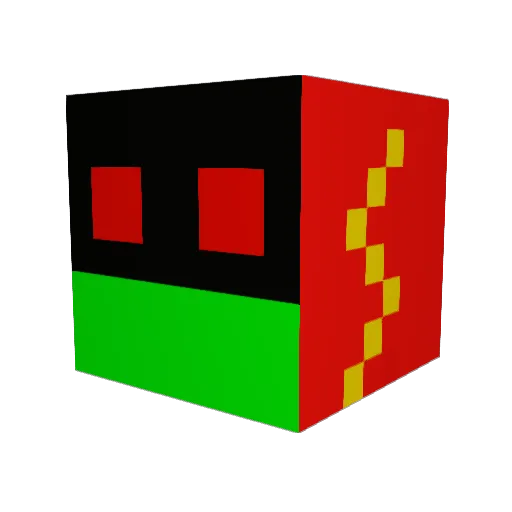 Snayrick Minecraft avatar head, 3D render