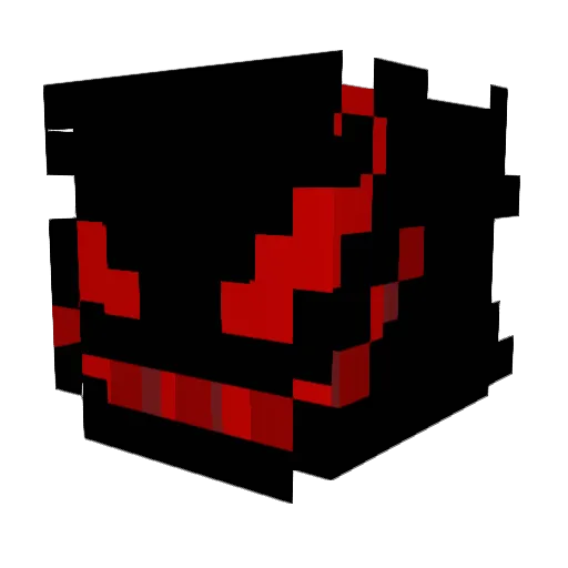 Snaz7 Minecraft avatar head, 3D render