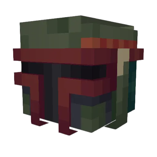 SnazzierPancake Minecraft avatar head, 3D render