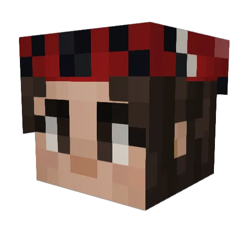 SnazzyMagnus Minecraft avatar head, 3D render