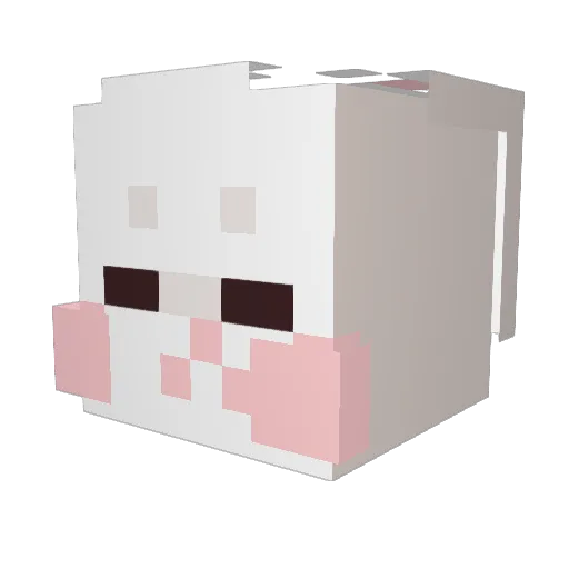 SnazzyPJ_ Minecraft avatar head, 3D render