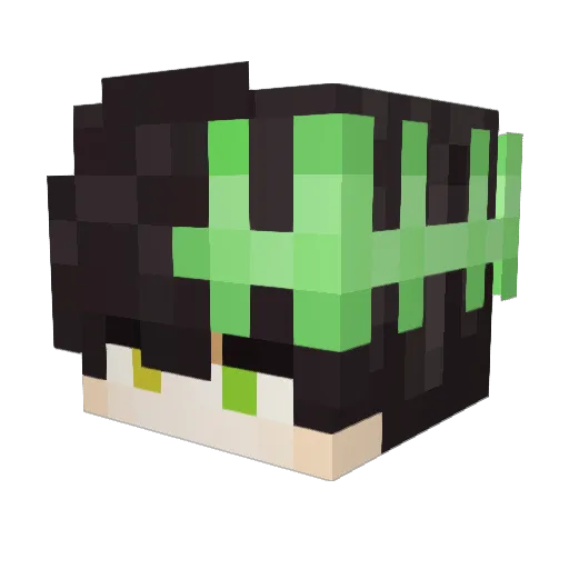 Snazzy_20 Minecraft avatar head, 3D render