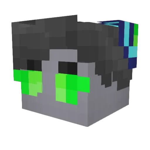 Snazzyz Minecraft avatar head, 3D render