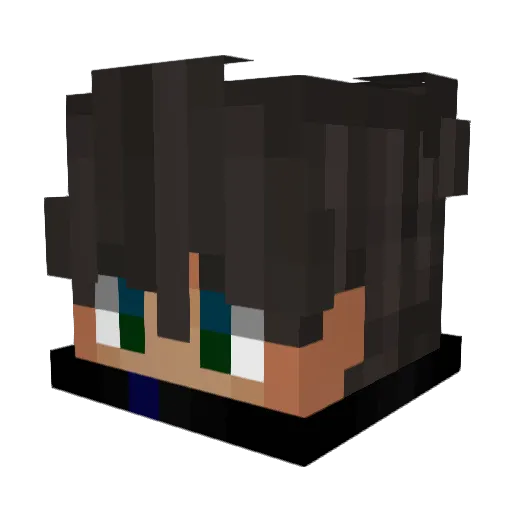 SneaX_13 Minecraft avatar head, 3D render