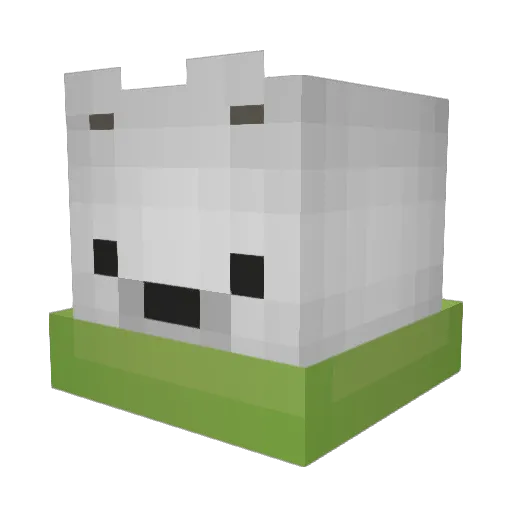 SneakDisser Minecraft avatar head, 3D render