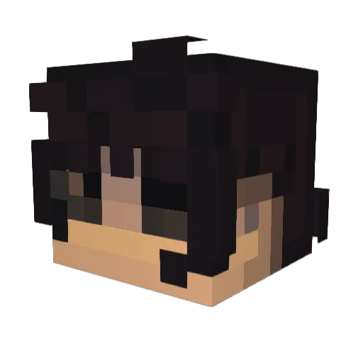 Sneakiness9 Minecraft avatar head, 3D render