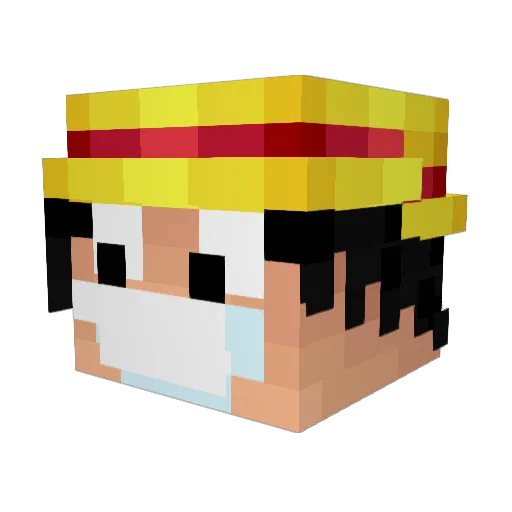 Sneaky42 Minecraft avatar head, 3D render