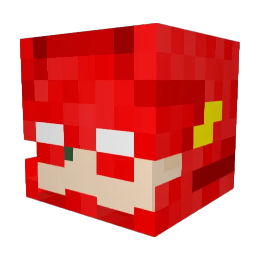 SneakyAlpaka Minecraft avatar head, 3D render