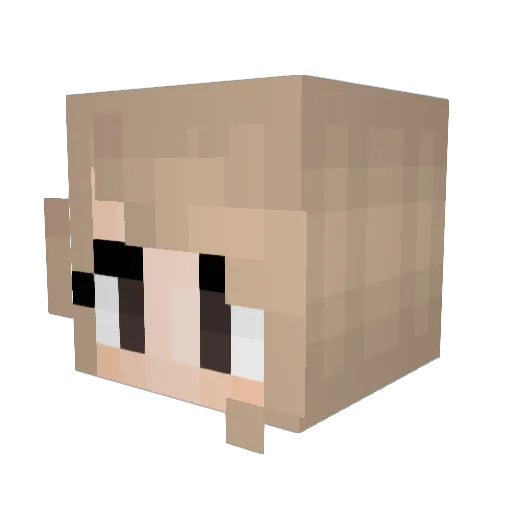 SneakyApe Minecraft avatar head, 3D render