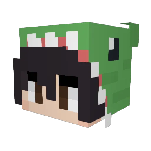 SneakyBloop Minecraft avatar head, 3D render