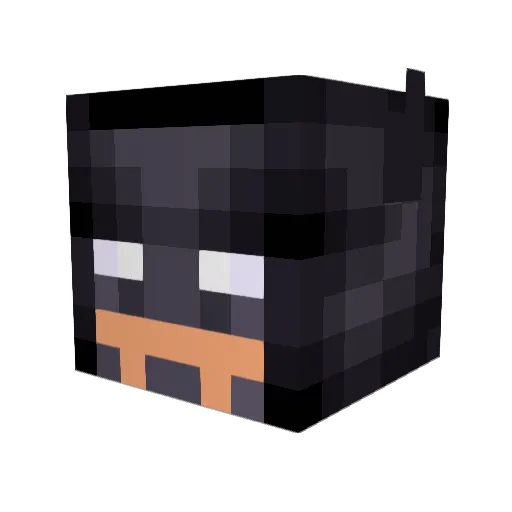 SneakyChogg Minecraft avatar head, 3D render