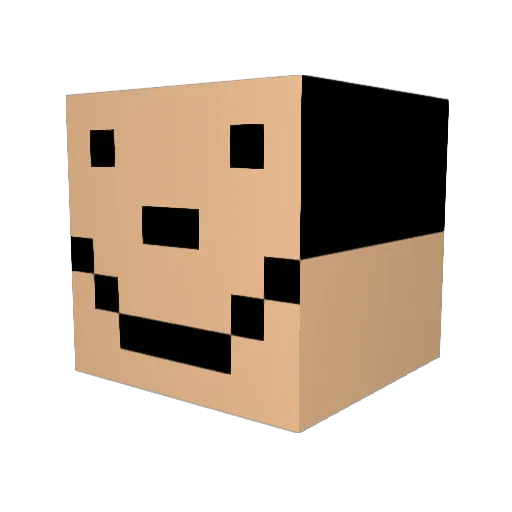 SneakyKoops Minecraft avatar head, 3D render