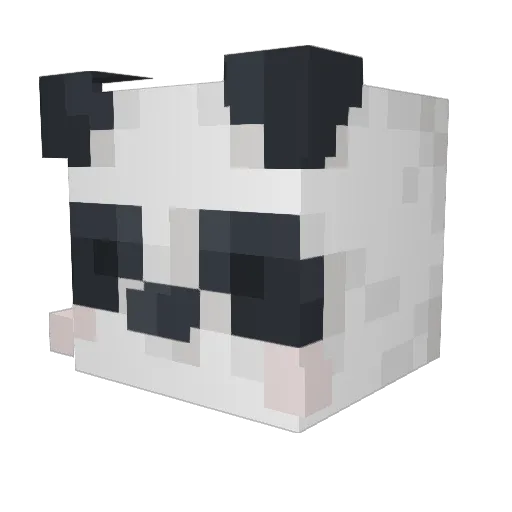 SneakyLucker Minecraft avatar head, 3D render