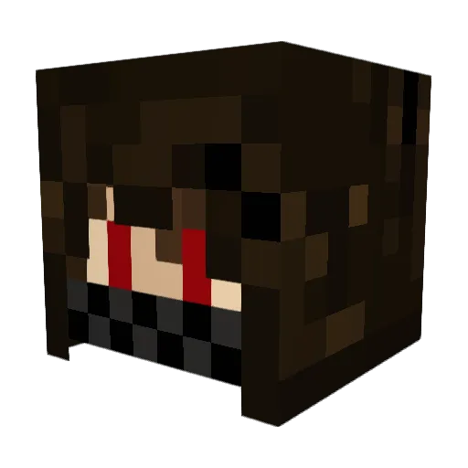 SneakyMartian Minecraft avatar head, 3D render