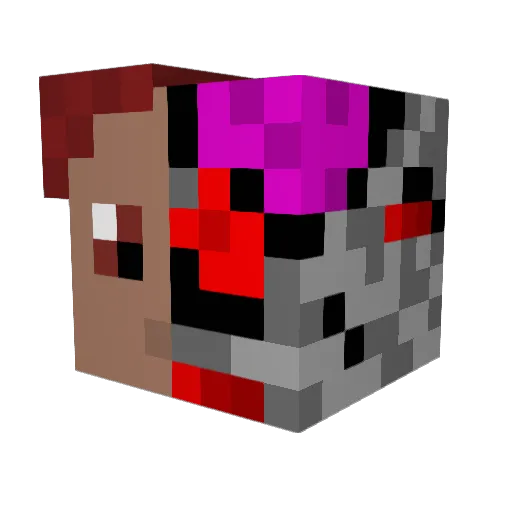 SneakyNinja_666 Minecraft avatar head, 3D render